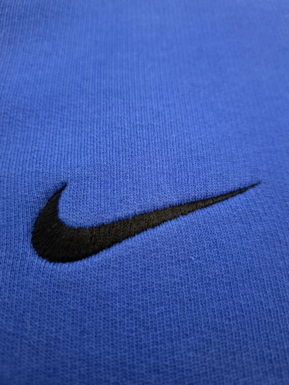 Vintage 1990's Nike Mens Blue Crewneck Sweatshirt 3XL  Black Swoosh Logo